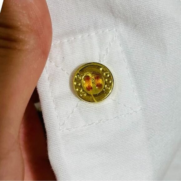 COOGI White Embellished Button Down Shirt Size 1X - Picture 4 of 12